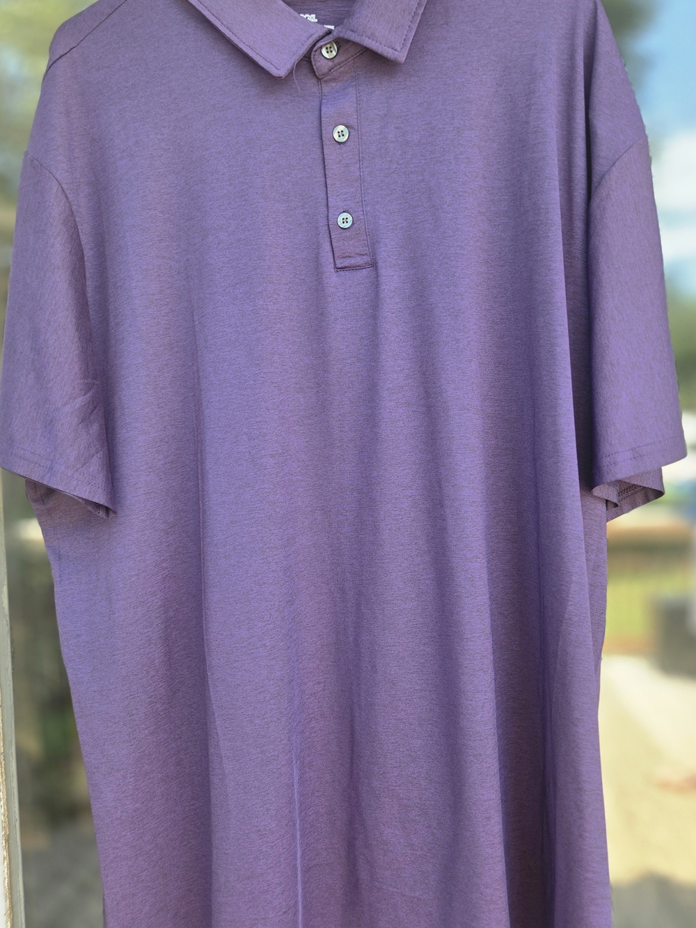 Men's Lavender Short-Sleeve Polo Shirt